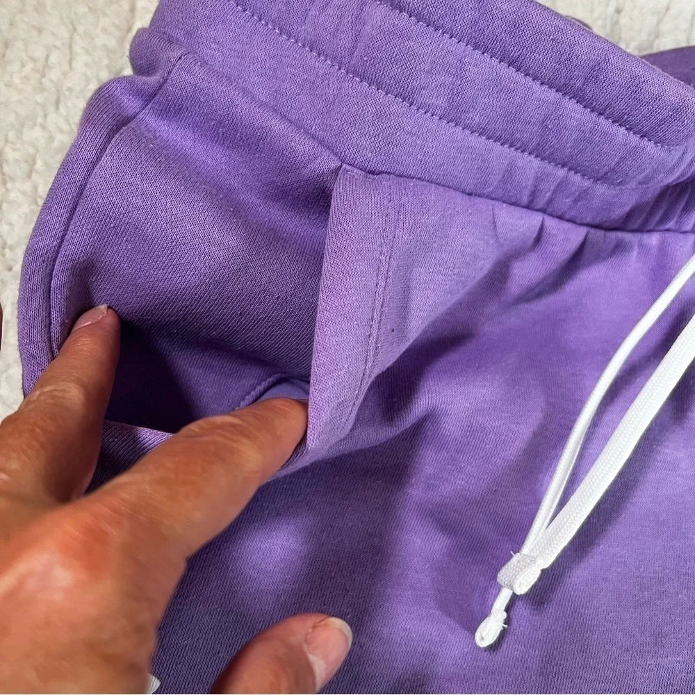 Under Armour New Girls‎ Rival Fleece Athletic Sweat Short Purple Large